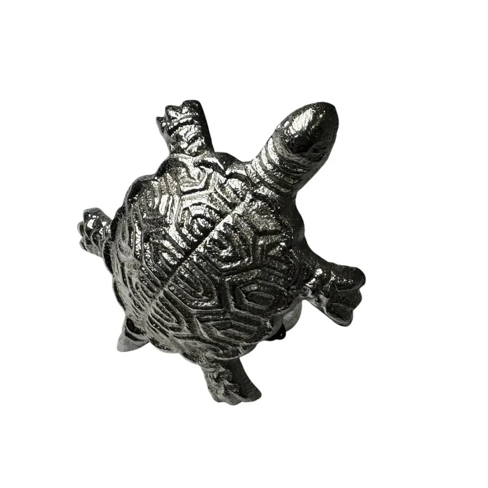 Set of 8 Pier 1 ‎ Pewter TURTLE Napkin Rings Retired NOS
